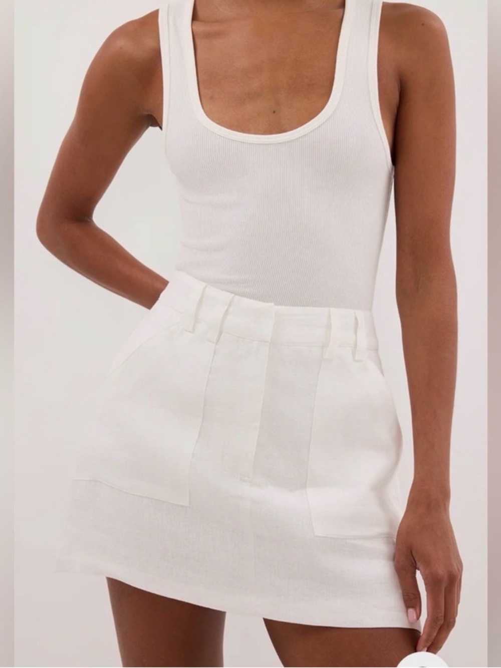 Dissh Eva Linen Skort size 4